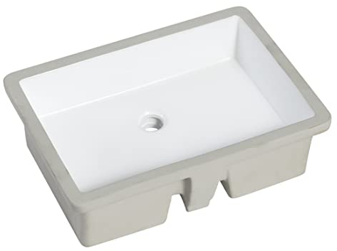 MEJE T2216- Lavabo en céramique, rectangulaire, 55 x 39,5 cm, blanc pur