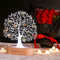 Lampe acrylique arbre de vie photo personnalisée arbre généalogique LED veilleuse lumière de charge USB avec socle en bois(16 couleurs)