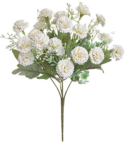 20 flores lilas simuladas con colores brillantes y buena flexibilidad para centros de mesa de boda de otoño