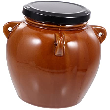 Angoily Altar De Kimchi Frascos De Almacenamiento Con Tapas Tarro De Pepinillos Chinos Olla De Fermentación De Porcelana Soporte De Grasa Recipiente De Fermentación Alimento Cerámica