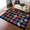 NUTANS Basketball NBA-Logo Teppich Fußmatte Schlafzimmer Bodendekoration Wohnzimmer Teppich Badezimmer Anti-Rutsch-Teppiche 80 * 150cm