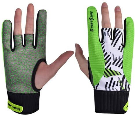 KieTeiiK 1 Paar Rechte Hand Bowling Handschuhe Für Armband Bowling Zubehör Anti-Rutsch-Sport Handschuhe Bowling Handschuhe Bowling Handschuhe Bowling Handschuhe Handgelenk Semi Handschuhe Anti-slip
