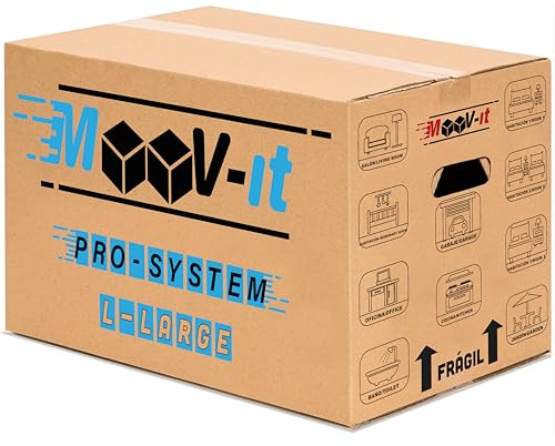 Lot de 20 Cartons de Déménagement Renforcés 45x30x25 cm – Boîtes Résistantes 20kg avec Poignées pour Vaisselle Livres Vêtements Emballage Stockage Expédition Réutilisables