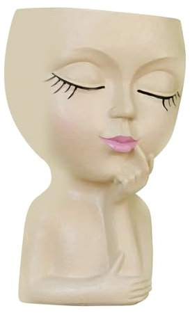 Chaies Pot de Fleur de Visage, Pot de jardinière de Visage - Planteur de tête de Visage | Jardinière de tête de Pots de jardinière de Visage Mignon, jardinières succulentes de Visage pour l'intérieur