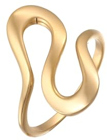 Elli Ring Welle Modisch 925 Silber