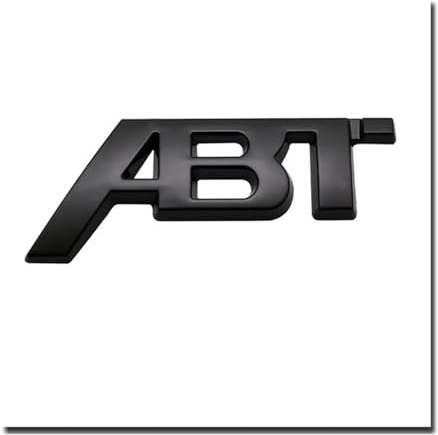 AQXYWQLL 3D Metall ABT Abzeichen Auto Kofferraum Aufkleber Lufteinlass Grille Dekoration(NO.1)
