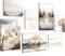 Novart Bilder Natur Landschaft - KOMPLETT AUFHÄNGFERTIG - Beige Wohnzimmer Schlafzimmer Flur - 7 Moderne Mood-Bilder - N035872a