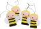 QUMIIRITY 4 Stück Bienen-Fingerpuppenspielzeug interaktives tierische Handpuppe Fingerpuppen für Kleinkinder Fingerpuppen für Puppen zum Geschichtenerzählen Plüsch
