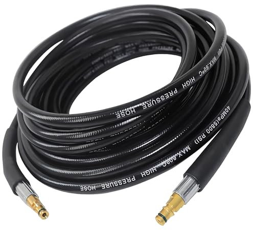 SHYICHENG 10m High Pressure Washer Hose for Karcher K2 K3 K4 K5 K6 K7, Replacement Rubber Hose, Quick Click Plug Connector