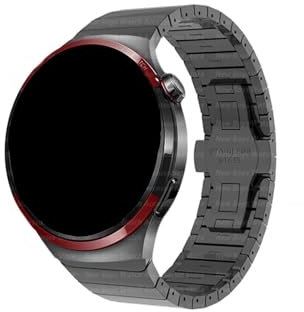 Srndsydak Correa de reloj acero inoxidable 22mm Compatible con Huawei Watch GT 4 3 2 Pro 46mm/Samsung Galaxy Gear S3/Amazfit GTR(Black,For huawei gt2 46mm)