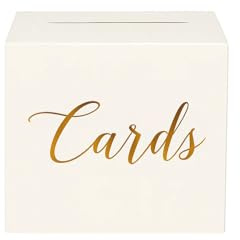 ALLY-MAGIC Hochzeitskartenbox mit 10 Karten Weiß Kartenbox Hochzeit Briefkästen für Geburtstag Babyparty Abschlussfeier Gastbox Empfang Dekoration Y11HLKPH