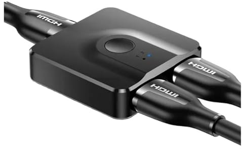 Kompatibel Mit UGREEN, HDMI-Switch 4K, Kompatibel Mit Mi, Box Bidirektionaler HDMI-kompatibler Switcher For Xbox PS4 TV Box Splitter HDMI-Switcher(Gray)