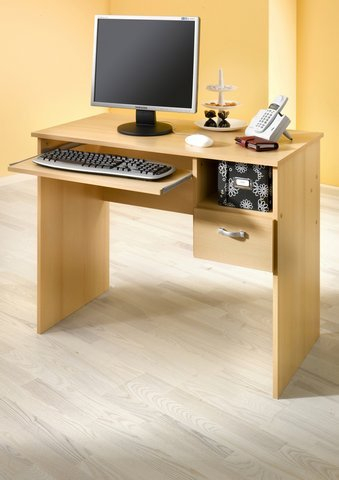 Möbeldesign Team 2000 Schülerschreibtisch Computertisch PC-Tisch buche 8049-1