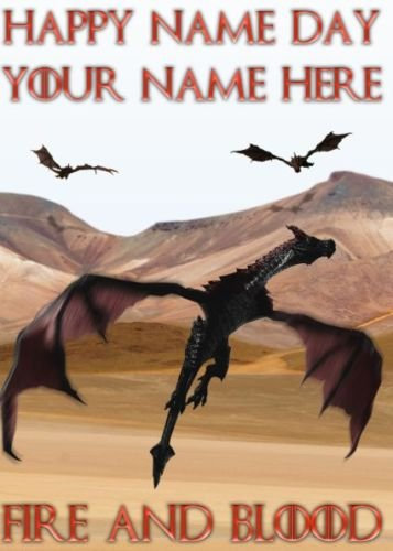 House Targaryen Game Of Thrones A5 Personalised Birthday Card TV & Film refPIDz001