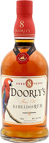 Doorly's Barbados Rum 8 Jahre gereift | 700 ml | 40% Vol. | In Eichenfässern gereift | Noten von Vanille | Erfrischender & klarer Nachklang | Mehrfach ausgezeichnet als Rum Producer of the year