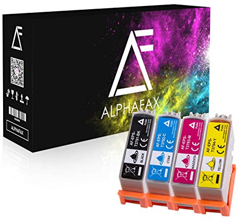 Alphafax 4 Tintenpatronen kompatibel für Epson 378XL Expression Photo XP-8500 XP-8505 XP-8000 XP-8005 XP-8600 Epson Expression Photo HD XP-15000