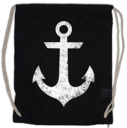 Urban Backwoods Oldschool Anchor Vintage Logo II Turnbeutel Sporttasche
