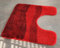 Kleine Wolke Deco-Line Miami Carneol Rot Badteppich 50x50 cm. Vorleger mit Ausschnitt