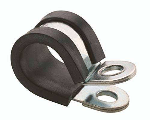 10x Rubber Lined Steel Strong P Clip Clips Hose Pipe Clamps Cable Wire (16mm)