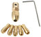 GTIWUNG 0.5-3mm Portabrocas para Taladro, Pinza de Taladro, Broca Collet, Broca Pequeña Eléctrico Collet Portabrocas Fijado con una llave Allen 3.17mm–Juego de 0,5 mm/1 mm/1,5 mm/2,5 mm/3,0mm