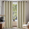 Deconovo Verdunkelungsvorhang mit Ösen für Wohnzimmer Thermogardinen dicke Thermogardine Kälteschutz warm Hitzeschutz, 280x140 cm(HöhexBreite), Beige, 2er Set