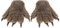 Halloween Werwolf Handschuhe Horror Tricky Wolf Gloves Cosplay Maskerade Kostüm Prop Cartoon Plüsch-Handschuhe Bärentatze Handschuhe Erwachsene Warme Fingerhandschuhe Halloween Kostüm Zubehör