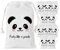 Panda Party Favor Taschen 12er Pack - Geschenk Goodie Candy Treat Taschen für Party Like a Panda Dekorationen, Babyparty, Birthday Party Supplies
