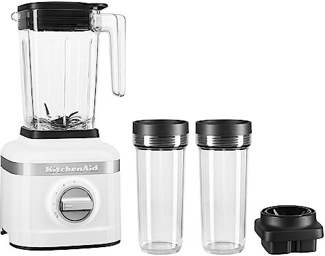 KitchenAid K150 3 Speed Ice Crushing Blender with 2 Personal Blender Jars - KSB1332Y - White, 48 oz