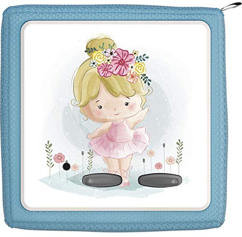 TheSmartGuard Schutzfolie passend für die Toniebox | Folie Sticker | Kleines Mädchen mit blonden Haaren und Blumen