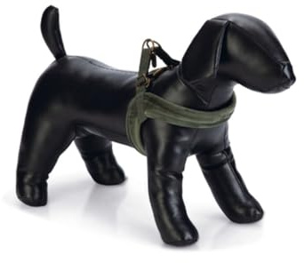 DBL DOG HARNESS VELURA GREEN, XXS CHEST SIZE 36 CM