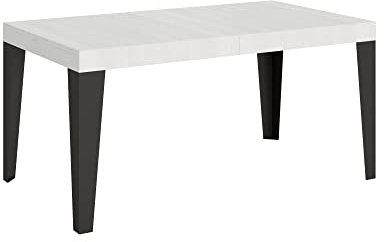 Itamoby, Tisch Flame ausziehbar weiß Esche 90 x 160 ausgezogen 420