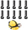 MABAHON 10 Pieces Headlamp Helmet Clips,Hard Hat Light Clips for Various Headlamp Narrow-Edged Helmet Hard Hat torch for Construction Camping Fishing Cycling Hiking