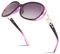 Sunier Sonnenbrille Damen Polarisiert Groß Übergroße Elegant Klassische Vintage Oversize Sonnenbrille Frauen mit 100% UV400 Schutz
