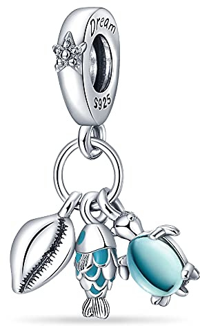 TINSLO Charm Anhänger Damen 925 Sterling Silber für Armband Charms Beads passend für Pandora Armband und Halskette, Kompatibel mit Europäischen Armbänder für Frauen Mädchen