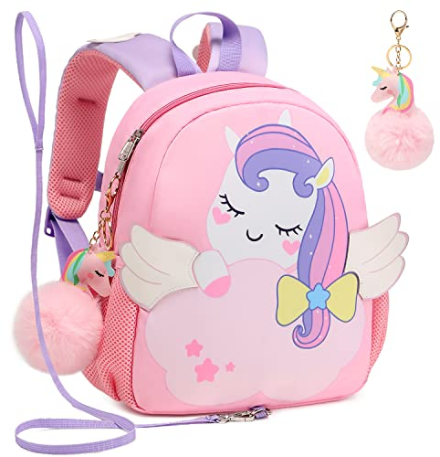 Jumpopack Kindergartenrucksack Mädchen Einhorn Kindertasche Rucksack Kleinkind Mädchen Rosa Rucksack Kinder 1-3 jahre