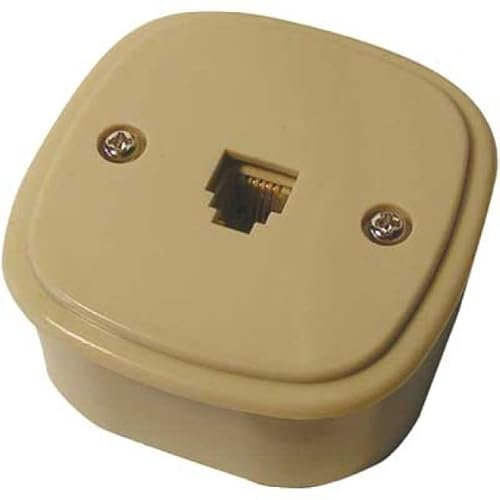 Prise téléphonique murale modulaire plug 6/4 c
