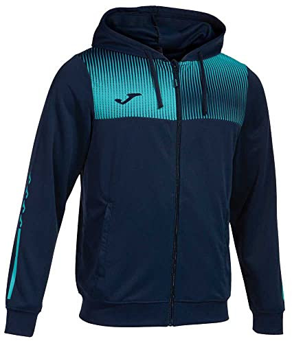 Joma Jacke mit kapuze mann Eco Supernova marineblau neon-türkis