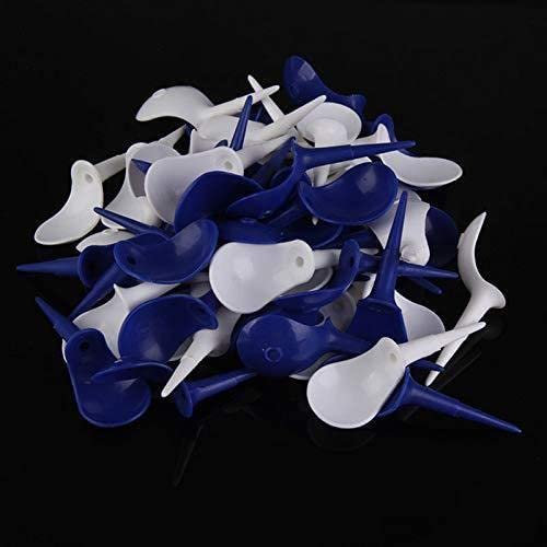 50 Stück 10,2 cm gebogene Golf-Tee-Golf-Nägel, Golfballhalter, Kunststoff, Golf-Tees, Trainings-Golf-Zubehör, unterstützt Geschenke