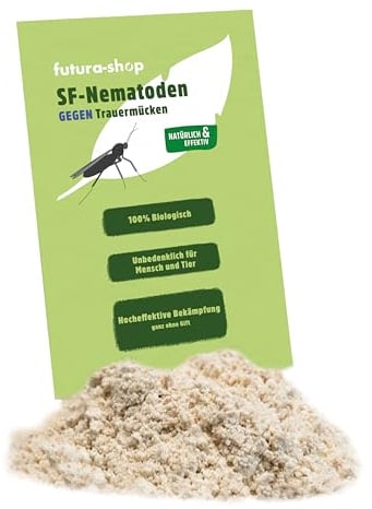 SF Nematoden gegen Trauermücken 100% biologische und giftfreie Bekämpfung 2,5 Mio. ca. 30 Pflanzen für 5 m² Steinernema feltiae Nützlinge zur Bekämpfung von Trauer-mücken