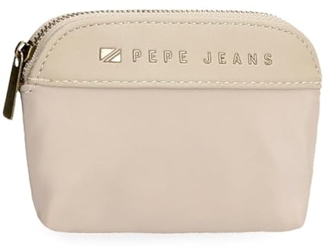 Pepe jeans Morgan Porte-Monnaie Beige 11,5 x 8,5 x 1,5 cm Polyester et PU by Joumma Bags, Beige, Talla única, Porte-Monnaie