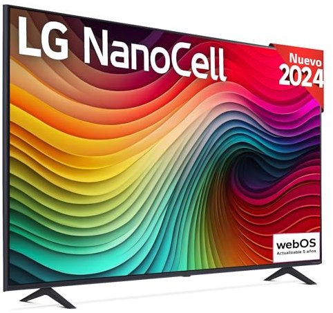 LG 65NANO81T6A 65, 4K NANOCELL, Smart TV, HDR10, WebOS24, Serie 81, Procesador Potente e Inteligente, Dolby Digital Plus, Gaming, Alexa/Google Assistant, Negro
