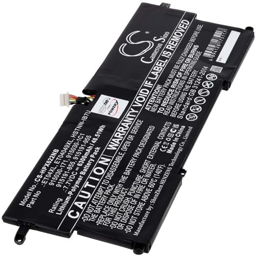 Batterie Li-polymère pour ordinateur portable HP Elitebook X360 1020 G2 (2ub79ea) 7,7 V