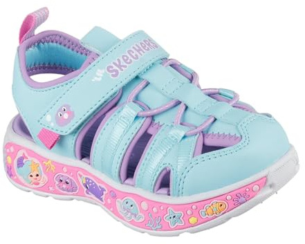 Skechers Mädchen Play Scene Splash Cute CrewSandale