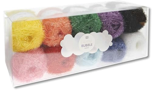 Frida's Wollhaus Rico Design Creative Bubble Set - Rainbow Colours 10 Farben Wolle Handarbeit Basteln