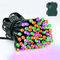 Dalugo Orange Lila Grün Halloween Lichterkette, 5M 50LED Outdoor Halloween Deko Lichterkette mit Timer, IP65 Wasserdicht Lichterkette Batterie für Innen Außen Garten Herbst Halloween Party Dekoration