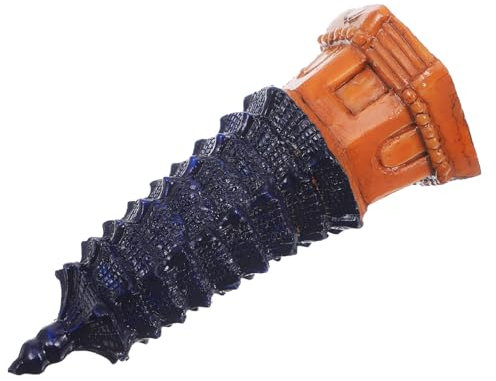 Alasum Mini Statue Tour Décorative Résine pour Table Ornement Paysage Et Décoration De Bureau Accessoire Vintage Résine pour Jardin Et Balcon