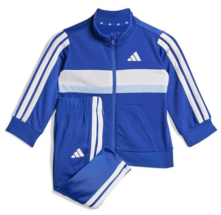 adidas Unisex Baby SEASONAL ESSENTIALS TIBERIO 3 STRIPES TRICOT TRACKSUIT