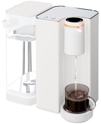 QSMYOYE Instant Hot Water Dispenser, 2L, Stainless Steel, Bottom Load, Countertop, Corded Electric