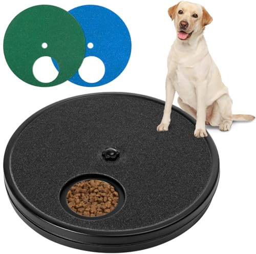 KIKIGOAL Dog Scratch Board for Nails with Snack Box & 3 Replacement Sandpaper Sheets,Dog Nail Grinding Pad for Small & Large Dogs,Puppy Nail Care,Durable Scratch Pad for Indoor Use,Easy Grooming Tool