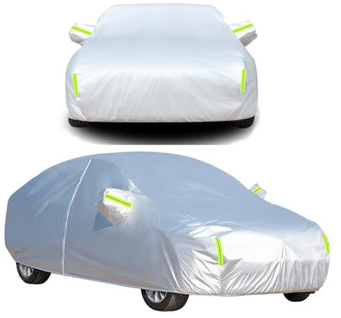 Autoabdeckung Wasserdicht für 𝖡𝖬𝖶 E46 3 Series Cabrio Autoschutzhülle Vollgarage Auto Abdeckplane Winter & Sommer Garage Staubdicht wetterfeste Autohülle Autoplane